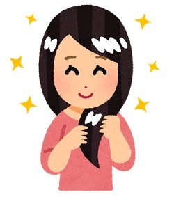 髪つやつや