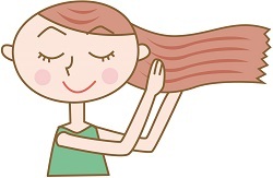 ヘアケア女性